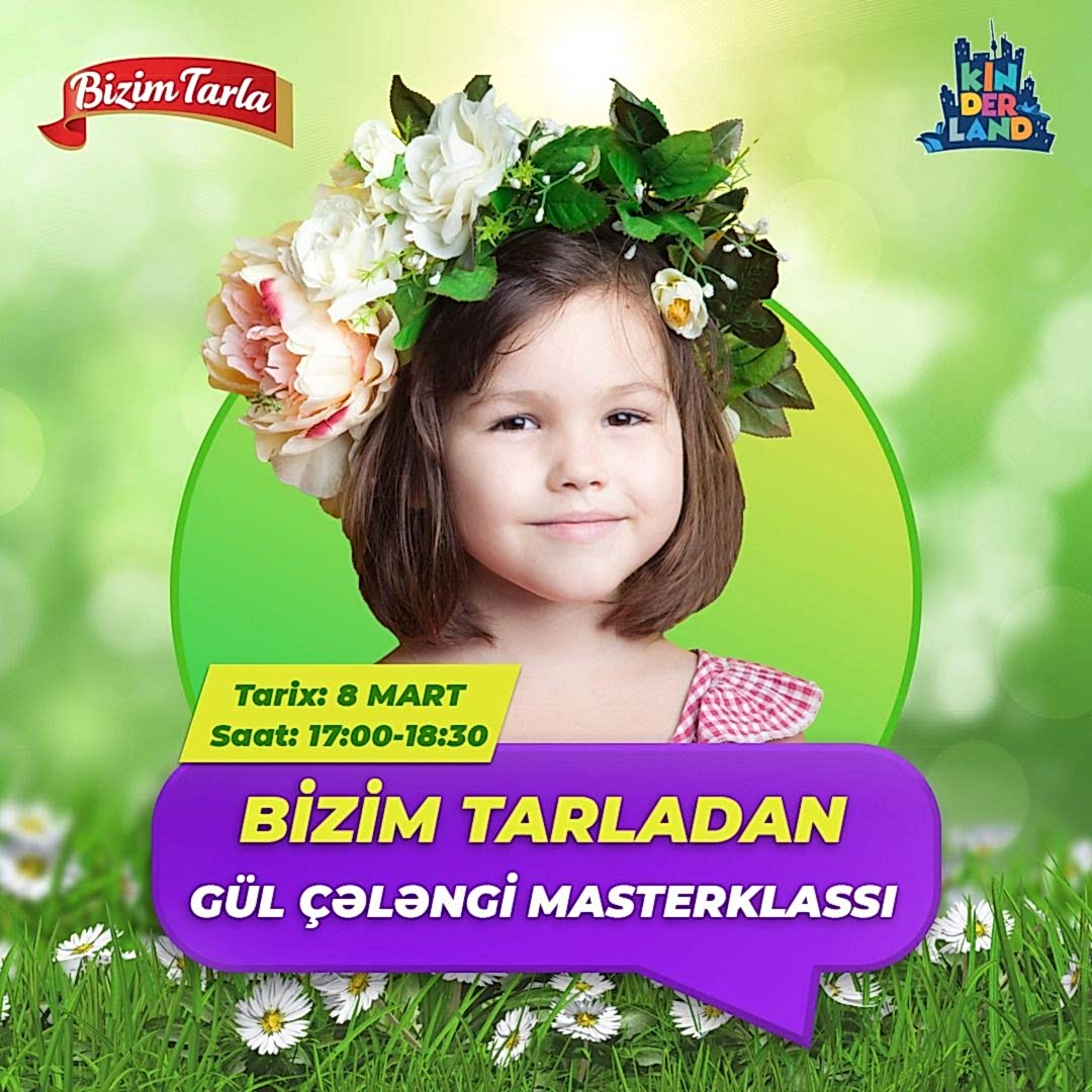 Bizim Tarladan “Gül Çələngi masterklassı”